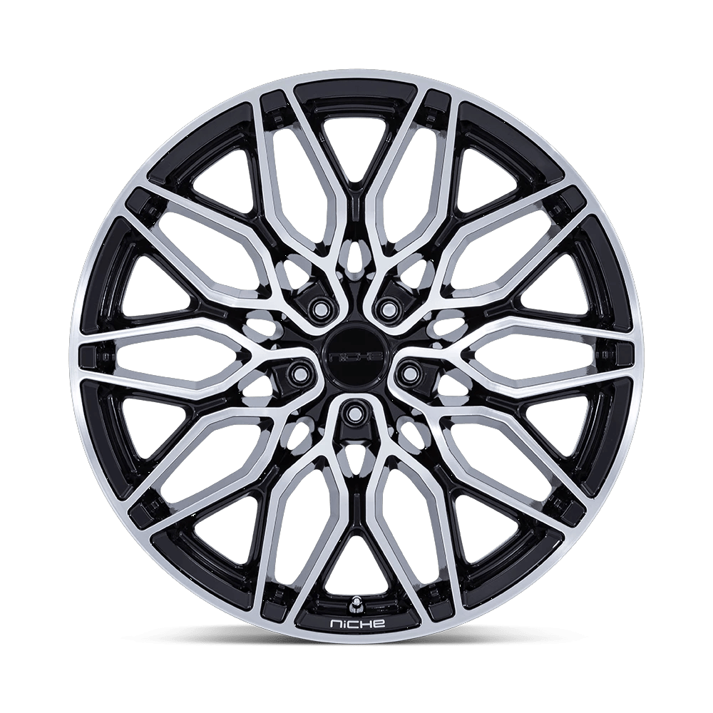 22x10.5 Niche NC277 Calabria 5 Gloss Black Machined Wheel 5x112 (38mm)