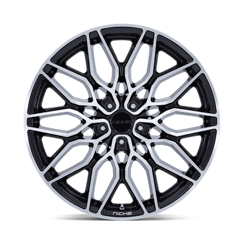 20x9 Niche NC277 Calabria 5 Gloss Black Machined Wheel 5x112 (20mm)