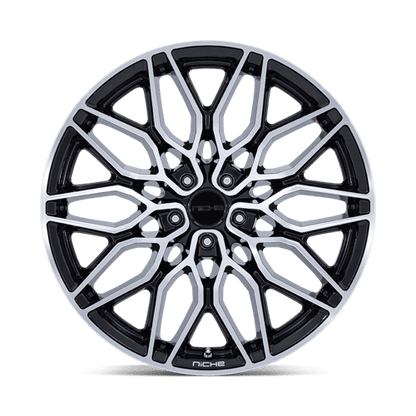 20x9 Niche NC277 Calabria 5 Gloss Black Machined Wheel 5x112 (20mm)