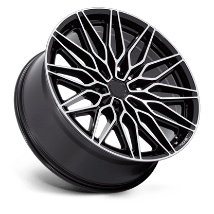 24x10 Niche NC278 Calabria 6 Gloss Black Machined Wheel 6x5.5 (20mm)