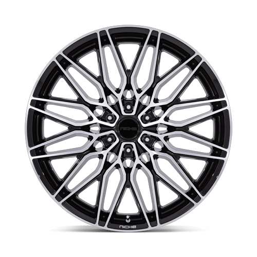 20x9.5 Niche NC278 Calabria 6 Gloss Black Machined Wheel 6x5.5 (30mm)