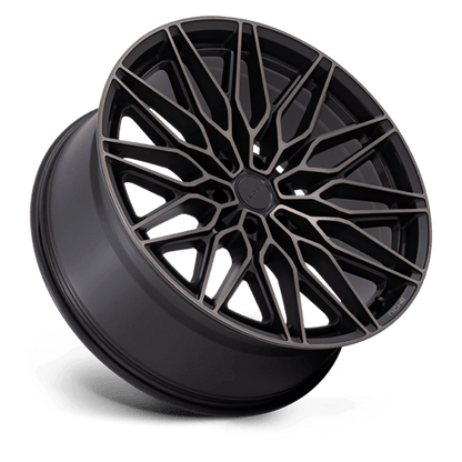 22x9.5 Niche NC278 Calabria 6 Matte Black Mach W/ Dark Tint Wheel 6x5.5 (19mm)