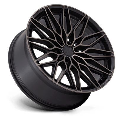 22x9.5 Niche NC278 Calabria 6 Matte Black Mach W/ Dark Tint Wheel 6x5.5 (19mm)