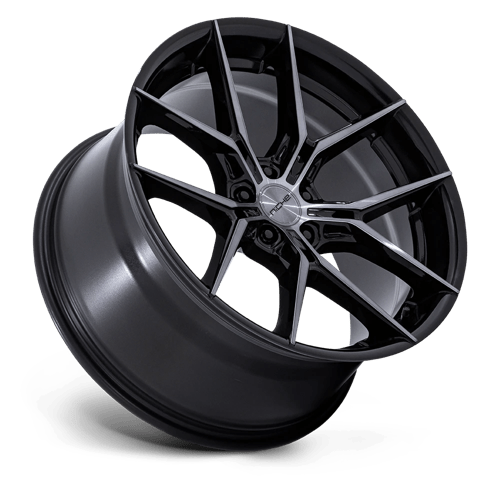 24x10 Niche NC279 Prodigy 5 Gloss Black Dark Tinted Clear Wheel 5x5 (30mm)