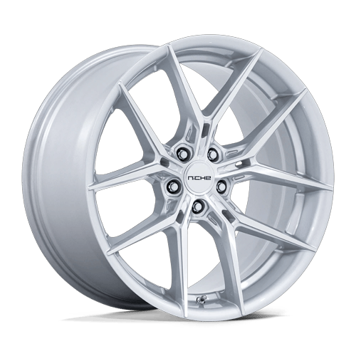 19x8.5 Niche NC279 Prodigy 5 Silver With Machined Face Wheel 5x100 (35mm)