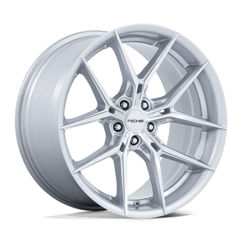 18x8.5 Niche NC279 Prodigy 5 Silver With Machined Face Wheel 5x100 (35mm)
