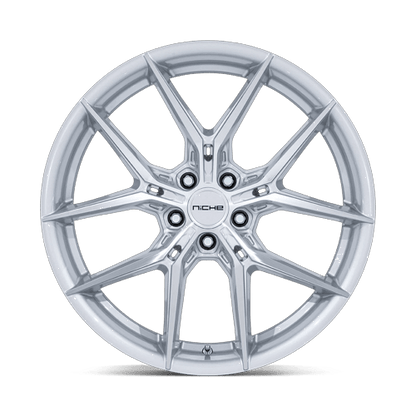18x9.5 Niche NC279 Prodigy 5 Silver With Machined Face Wheel 5x4.5 (25mm)