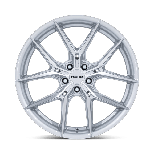24x10 Niche NC279 Prodigy 5 Silver With Machined Face Wheel 5x120 (30mm)