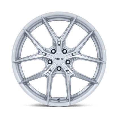 20x9.5 Niche NC279 Prodigy 5 Silver With Machined Face Wheel 5x115 (15mm)