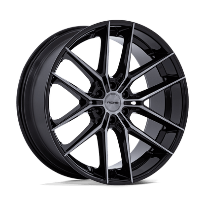 26x10 Niche NC280 Prodigy 6 Gloss Black Dark Tinted Clear Wheel 6x5.5 (20mm)