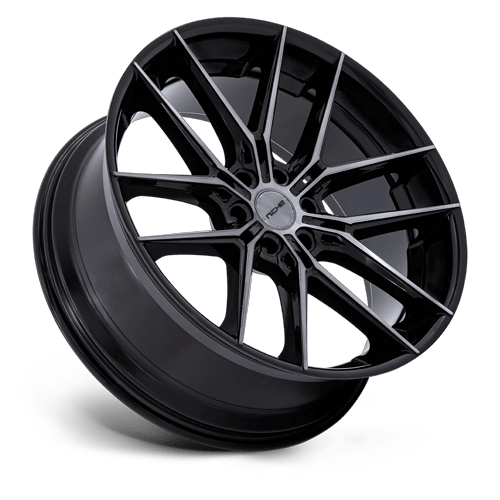 24x10 Niche NC280 Prodigy 6 Gloss Black Dark Tinted Clear Wheel 6x5.5 (20mm)