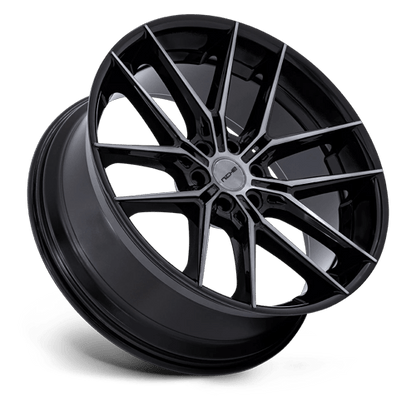 24x10 Niche NC280 Prodigy 6 Gloss Black Dark Tinted Clear Wheel 6x5.5 (20mm)