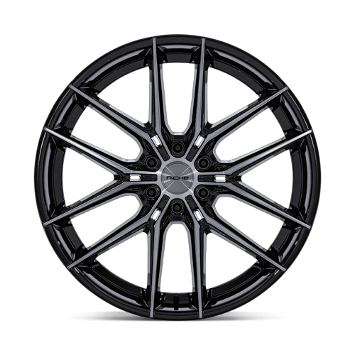 24x10 Niche NC280 Prodigy 6 Gloss Black Dark Tinted Clear Wheel 6x5.5 (20mm)