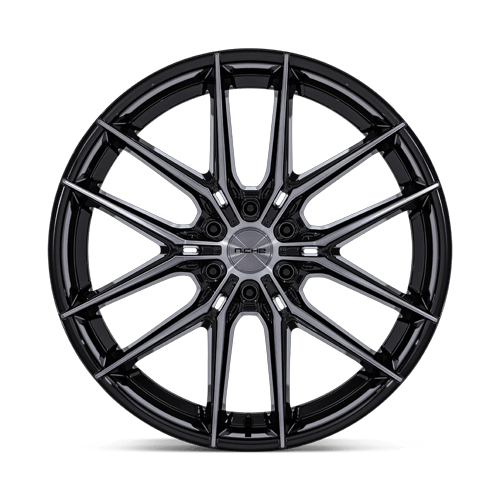 24x10 Niche NC280 Prodigy 6 Gloss Black Dark Tinted Clear Wheel 6x5.5 (20mm)