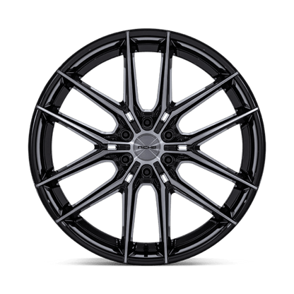 24x10 Niche NC280 Prodigy 6 Gloss Black Dark Tinted Clear Wheel 6x5.5 (20mm)