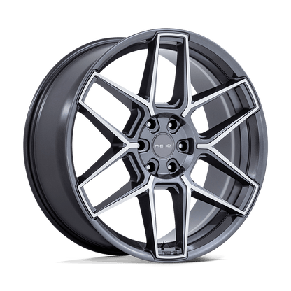 24x10 Niche NC281 Rise Anthracite W/ Machined Face Wheel 5x112 (20mm)