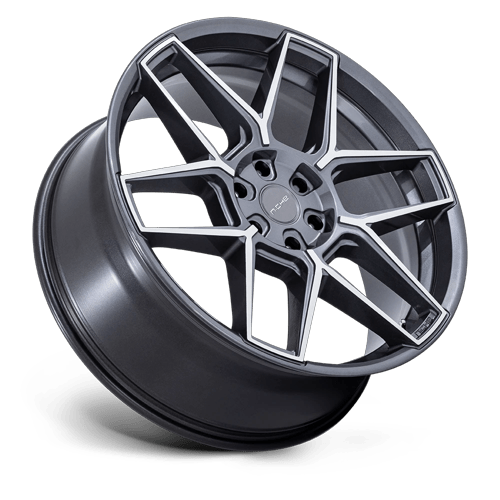 24x10 Niche NC281 Rise Anthracite W/ Machined Face Wheel 5x112 (20mm)