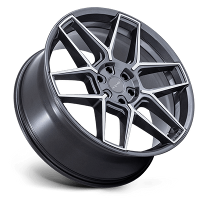 24x10 Niche NC281 Rise Anthracite W/ Machined Face Wheel 5x112 (20mm)