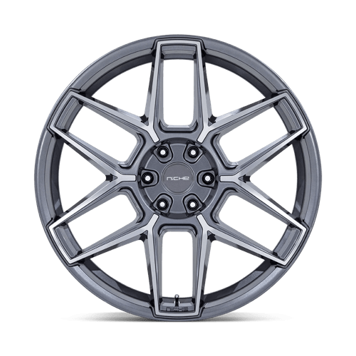 24x10 Niche NC281 Rise Anthracite W/ Machined Face Wheel 5x5 (30mm)