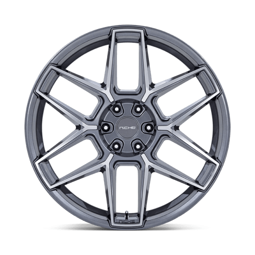 24x10 Niche NC281 Rise Anthracite W/ Machined Face Wheel 5x112 (20mm)