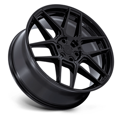 22x9.5 Niche NC281 Rise Gloss Black Wheel 5x115 (15mm)