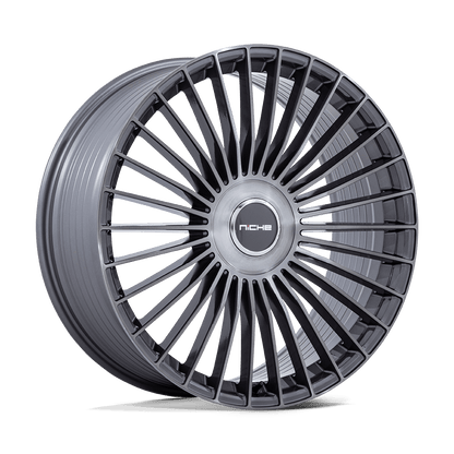 22x10.5 Niche NC282 Serene Gloss Titanium Brushed Wheel 5x4.25/5x4.5 (45mm)
