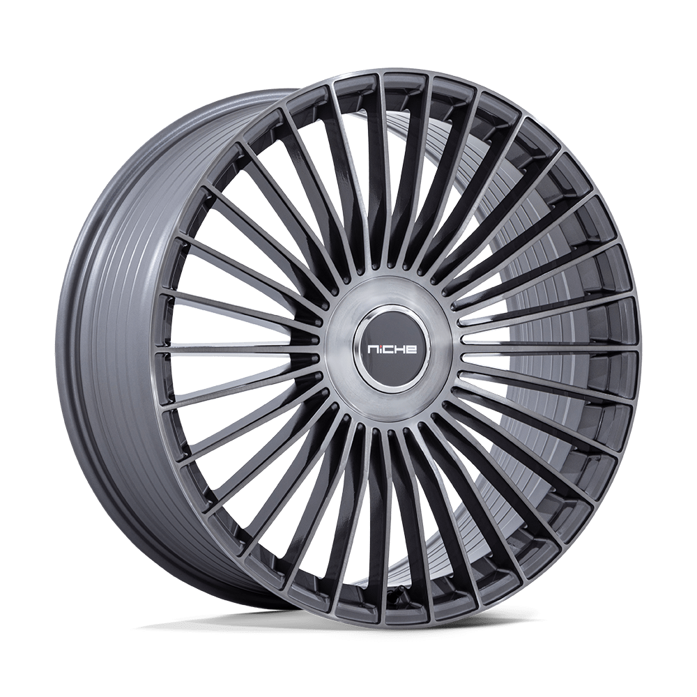 20x10.5 Niche NC282 Serene Gloss Titanium Brushed Wheel 5x4.25/5x112 (45mm)
