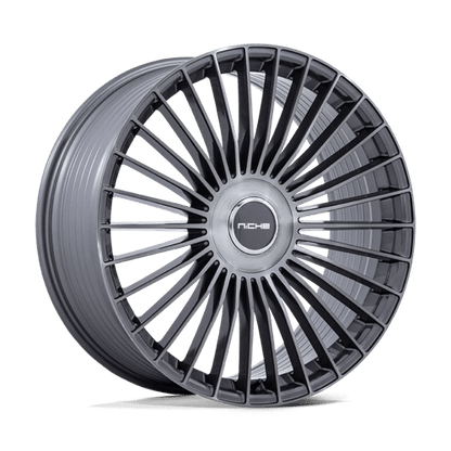 20x9 Niche NC282 Serene Gloss Titanium Brushed Wheel 5x4.25/5x112 (45mm)