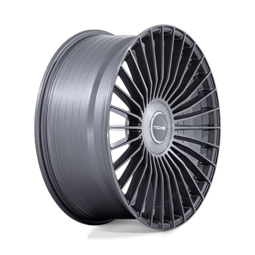 24x10 Niche NC282 Serene Gloss Titanium Brushed Wheel 5x112/5x120 (35mm)