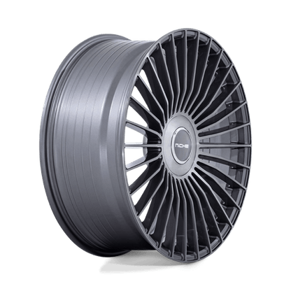 22x10 Niche NC282 Serene Gloss Titanium Brushed Wheel 6x135/6x5.5 (30mm)