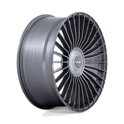 22x10.5 Niche NC282 Serene Gloss Titanium Brushed Wheel 5x4.25/5x4.5 (45mm)