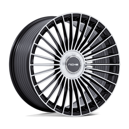 20x9 Niche NC282 Serene Gloss Black W/ Machined Face Wheel 5x4.25/5x112 (45mm)
