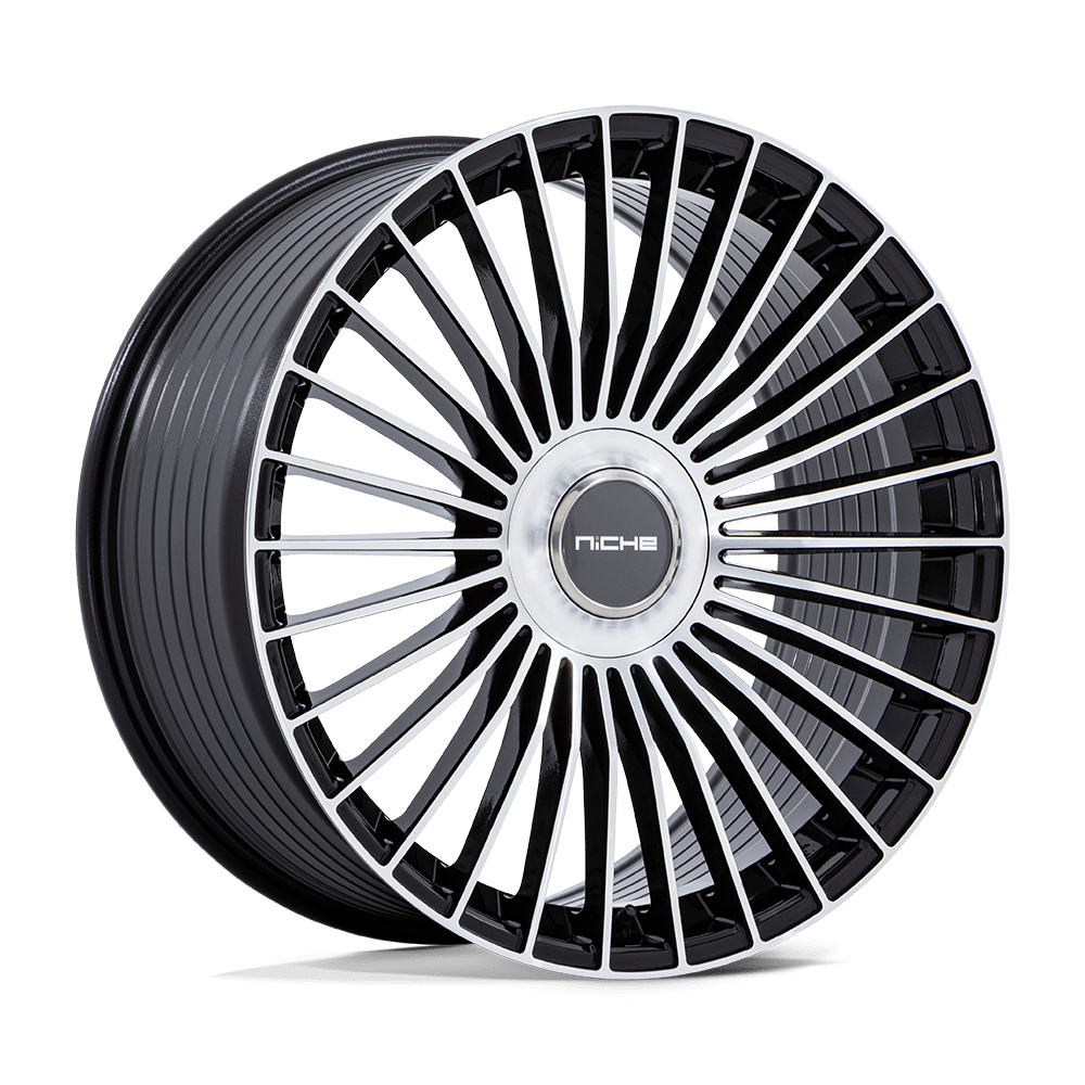 20x9 Niche NC282 Serene Gloss Black W/ Machined Face Wheel 5x112/5x4.5 (35mm)