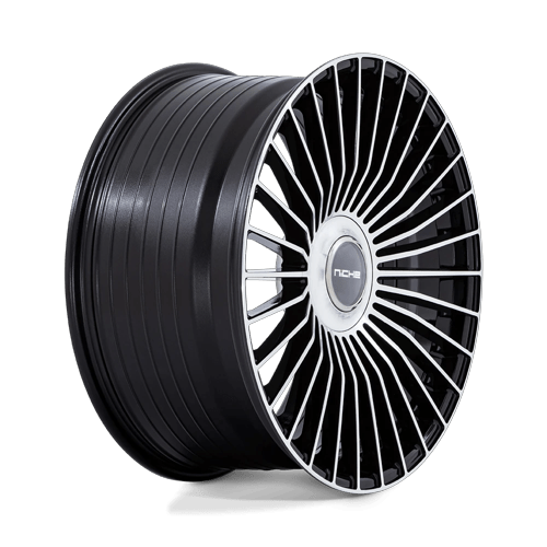 22x9 Niche NC282 Serene Gloss Black W/ Machined Face Wheel 5x4.25/5x4.5 (38mm)