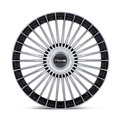 24x10 Niche NC282 Serene Gloss Black W/ Machined Face Wheel 6x135/6x5.5 (30mm)