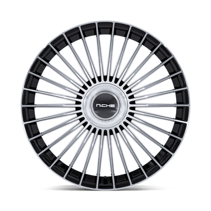 20x9 Niche NC282 Serene Gloss Black W/ Machined Face Wheel 5x112/5x4.5 (35mm)