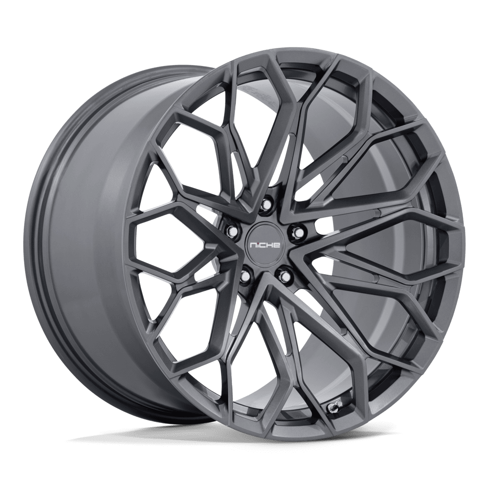 21x13 Niche NC600 Manta Satin Gunmetal FORGED Wheel 5x120 (30mm)