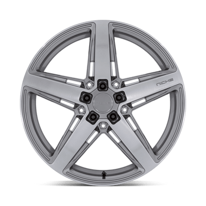 20x9 Niche M270 Teramo Anthracite Brushed Face Tint Clear Wheel 5x4.5 (25mm)
