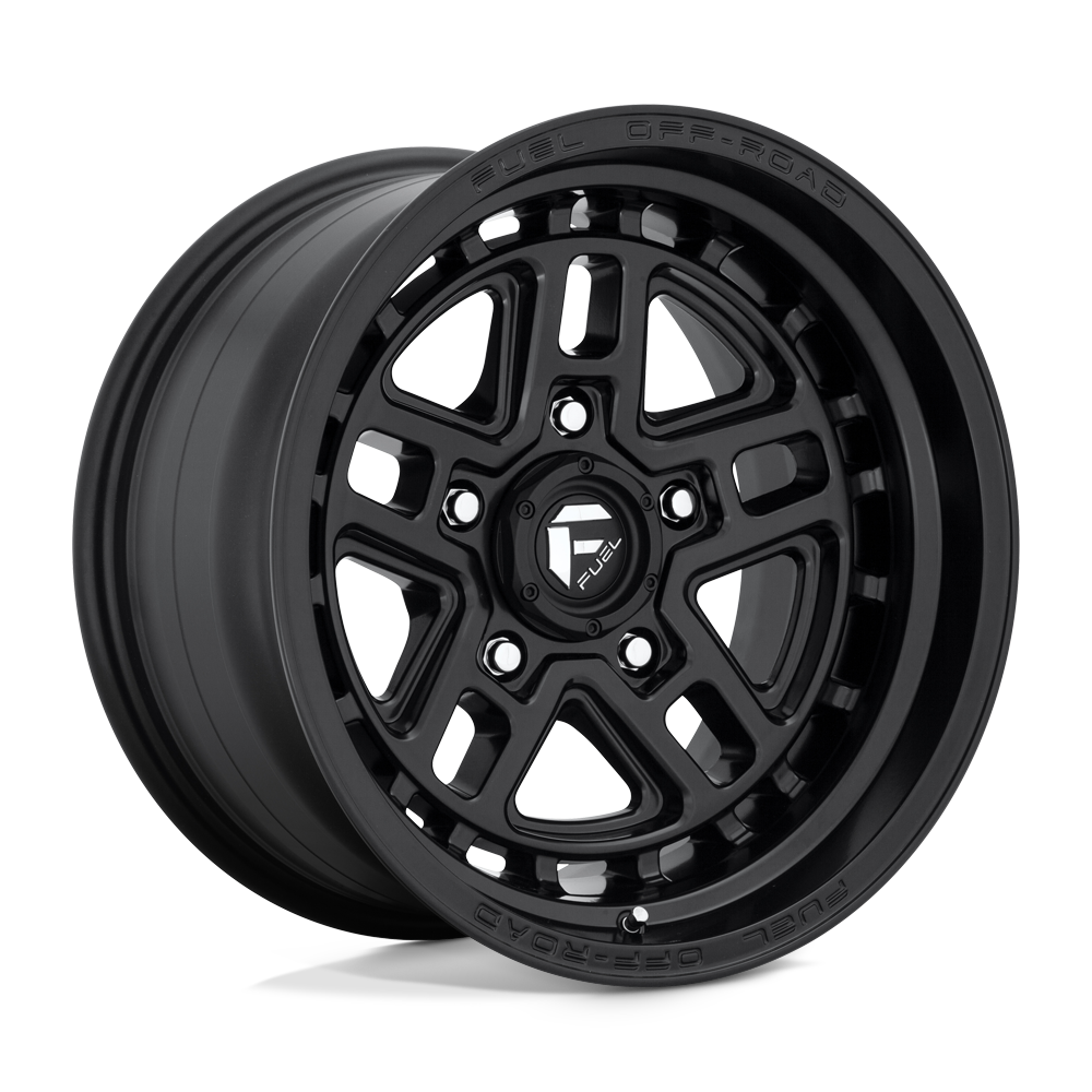 17x9 Fuel D667 NITRO MATTE BLACK Wheel 5x5 (-12mm)