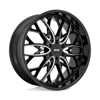 22x9.5 DUB S263 OG Gloss Black Milled Wheel 6x5.5 (25mm)