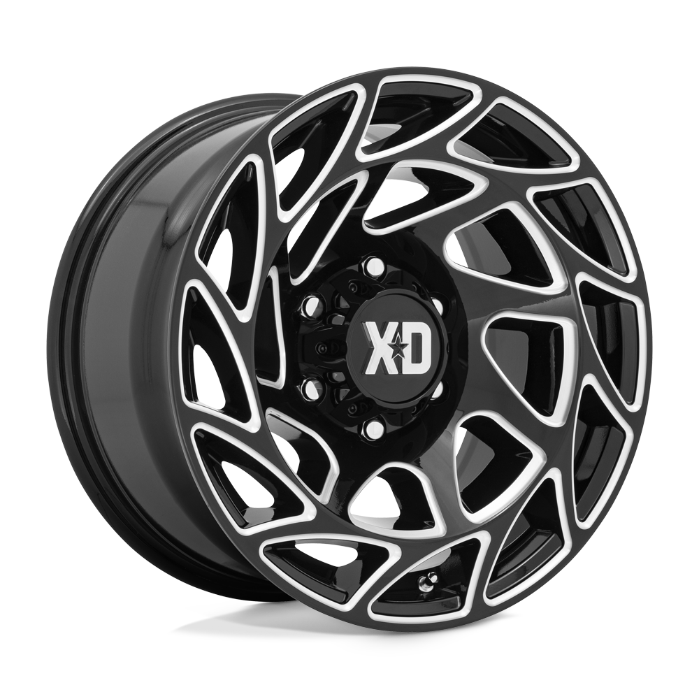 22x12 XD XD860 Onslaught Gloss Black Milled Wheel 5x5 (-44mm)