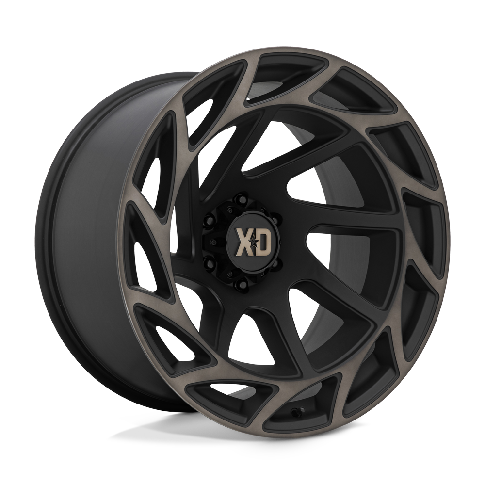 22x12 XD XD860 Onslaught Satin Black W/ Bronze Tint Wheel 6x5.5 (-44mm)