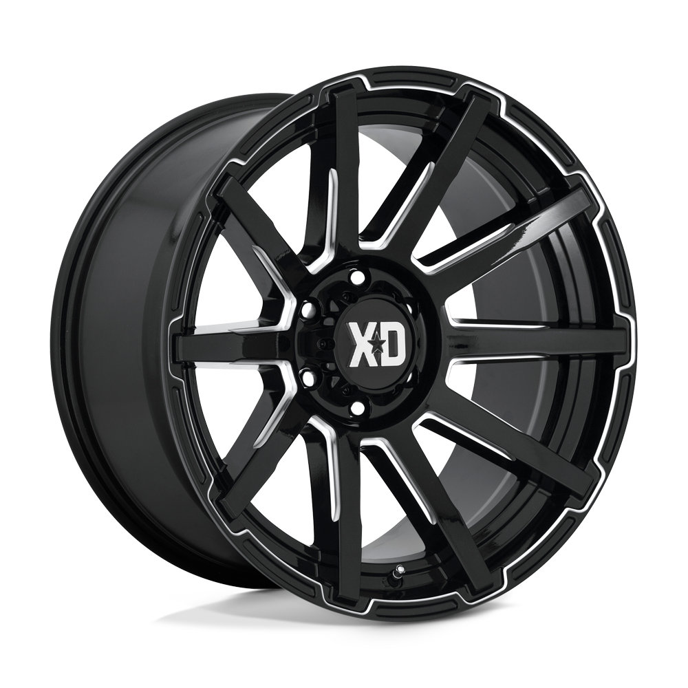 20x9 XD XD847 OUTBREAK Gloss Black Milled Wheel 5x150 (18mm)