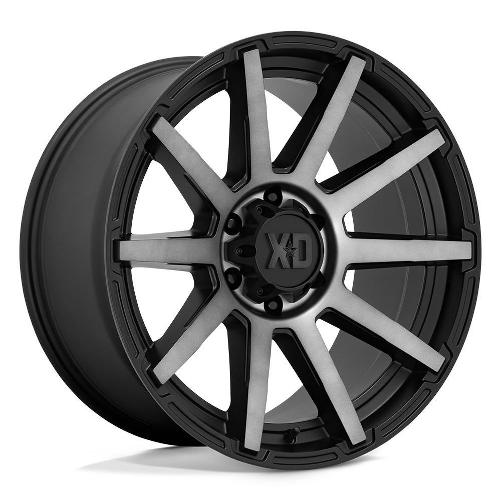 22x10 XD XD847 OUTBREAK Satin Black With Gray Tint Wheel 6x5.5 (-18mm)