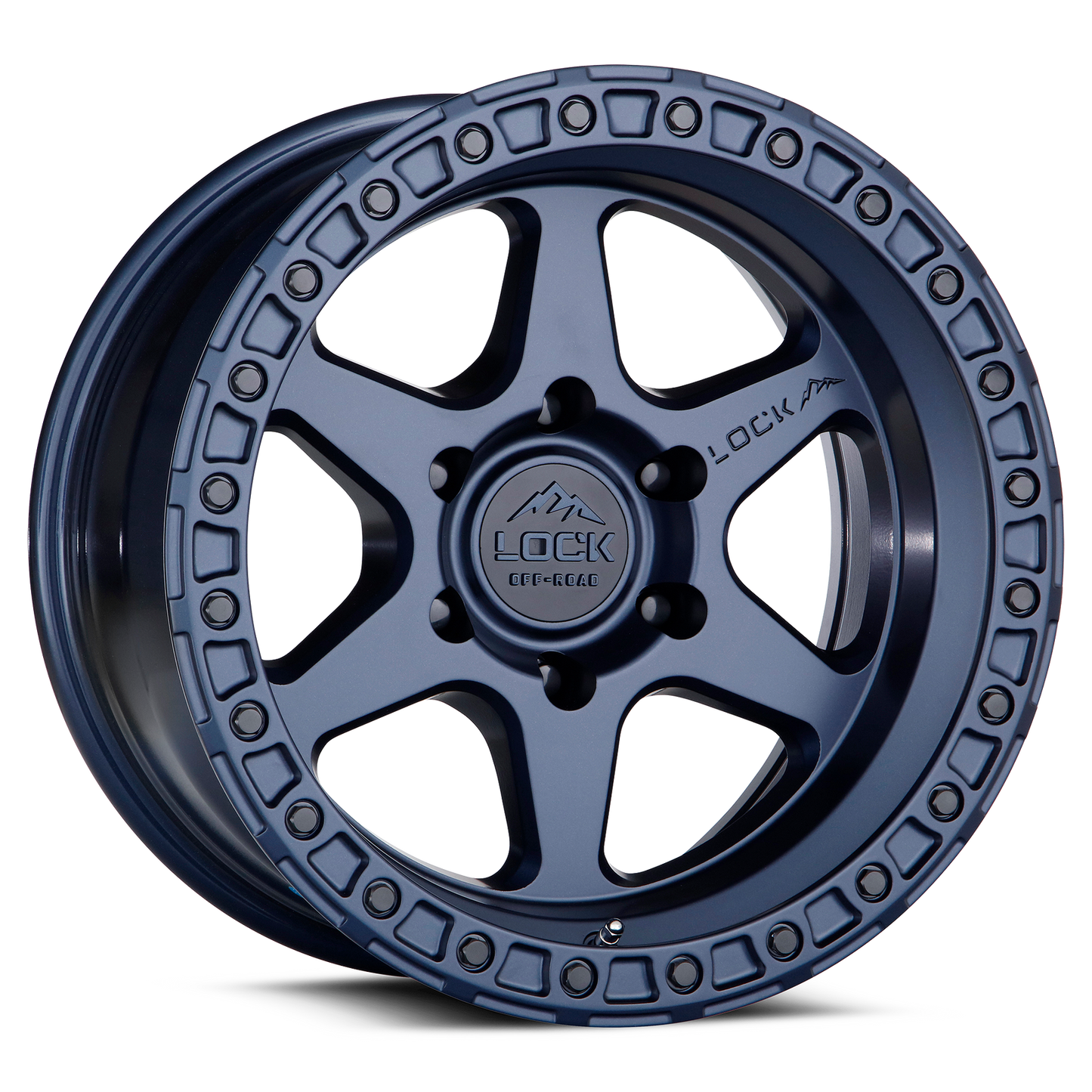 17x9 Lock Off-Road Olympus Matte Blue Wheel 5x5 (-12mm)