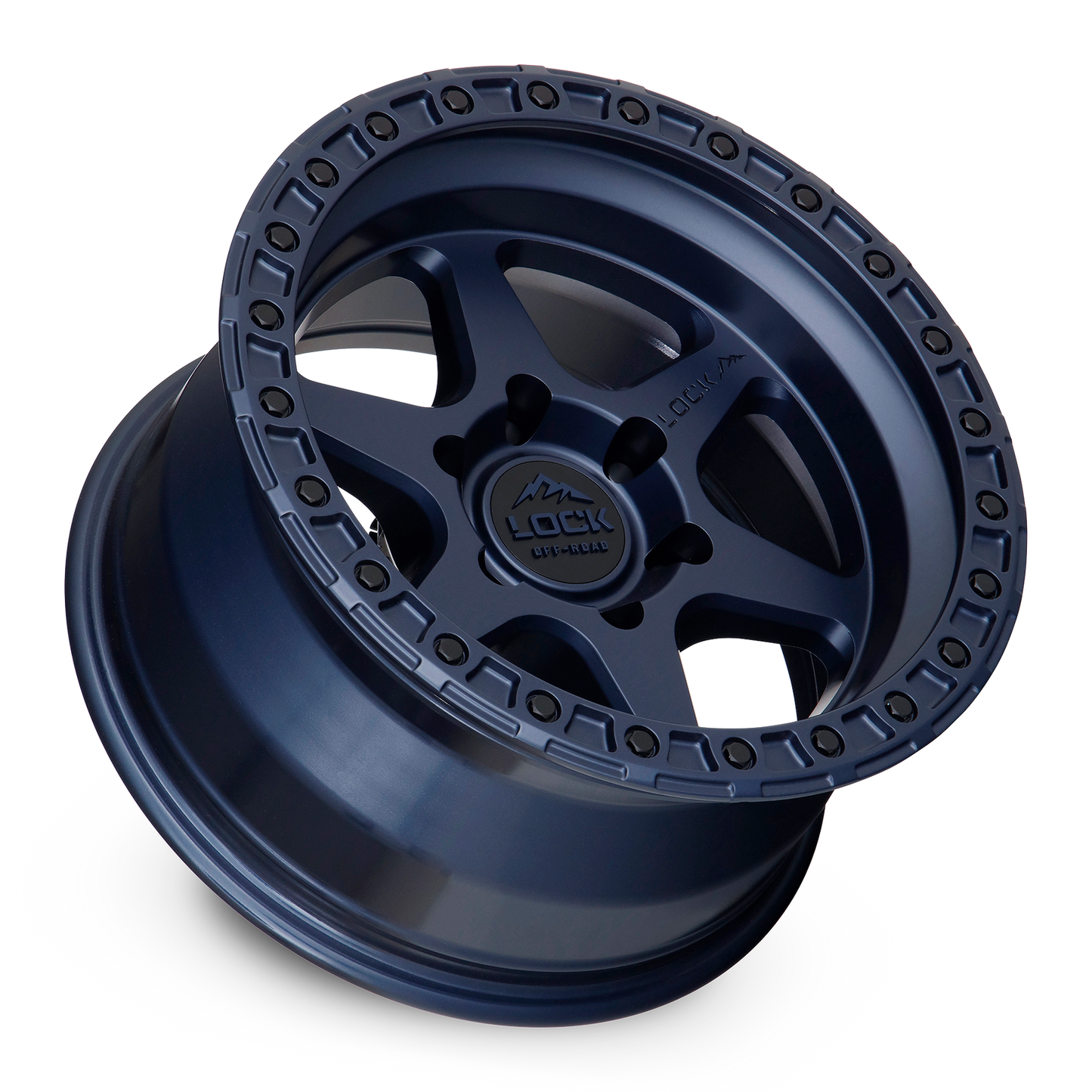 17x9 Lock Off-Road Olympus Matte Blue Wheel 5x5 (-12mm)