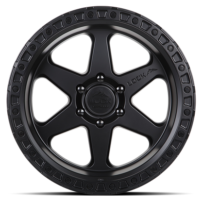 20x10 Lock Off-Road Olympus Matte Black W/ Matte Black Ring Wheel 6x135 (-24mm)