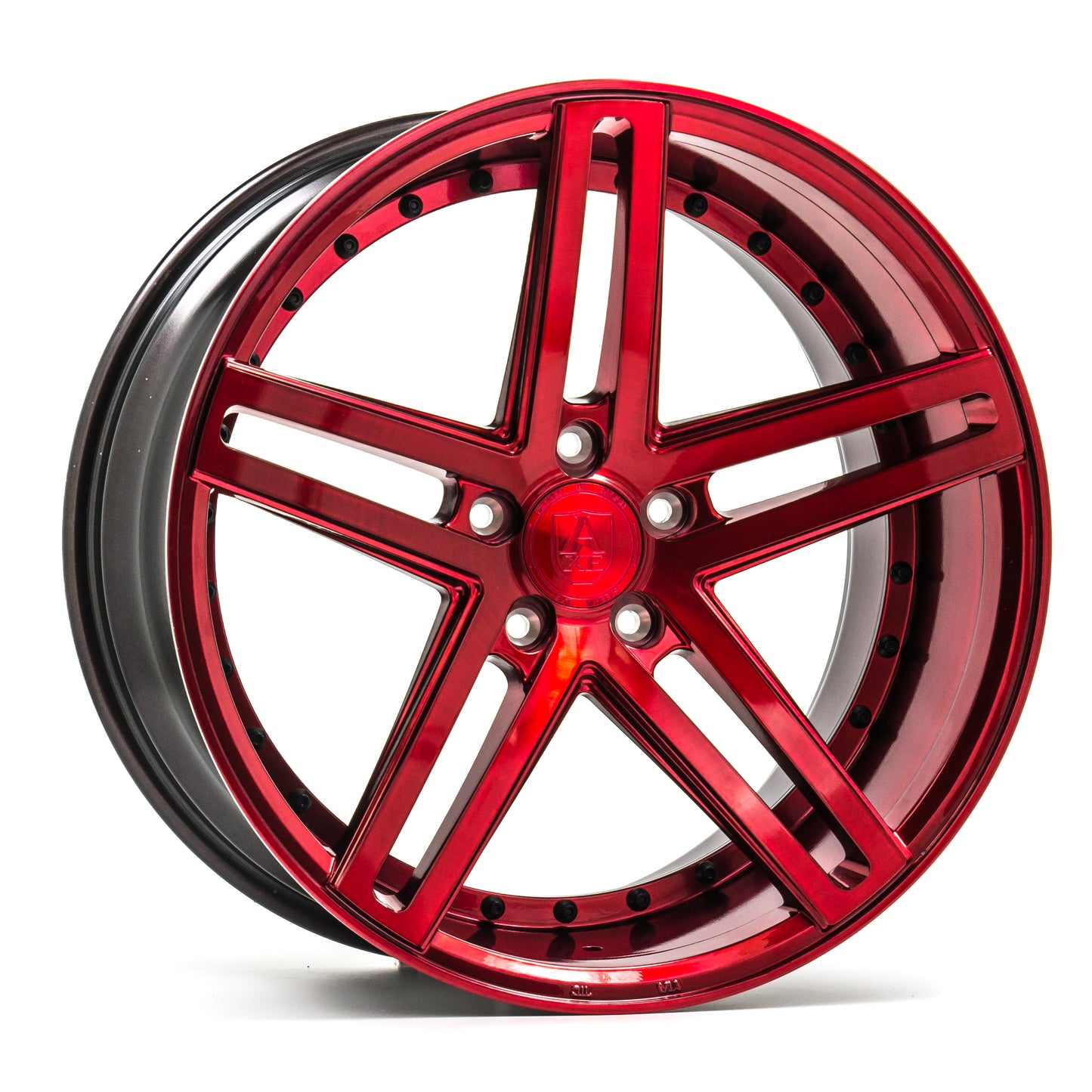 20x8.5 Axe EX20 Candy Red Wheels Blank (38mm) Set of 4