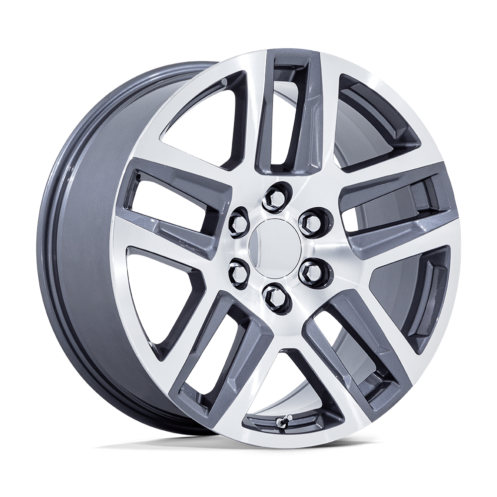 22x9 Performance Replicas PR203 Gunmetal Machined Wheel 6x5.5 (28mm)
