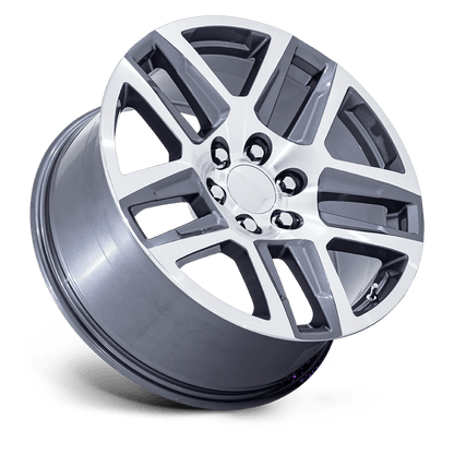 22x9 Performance Replicas PR203 Gunmetal Machined Wheel 6x5.5 (28mm)